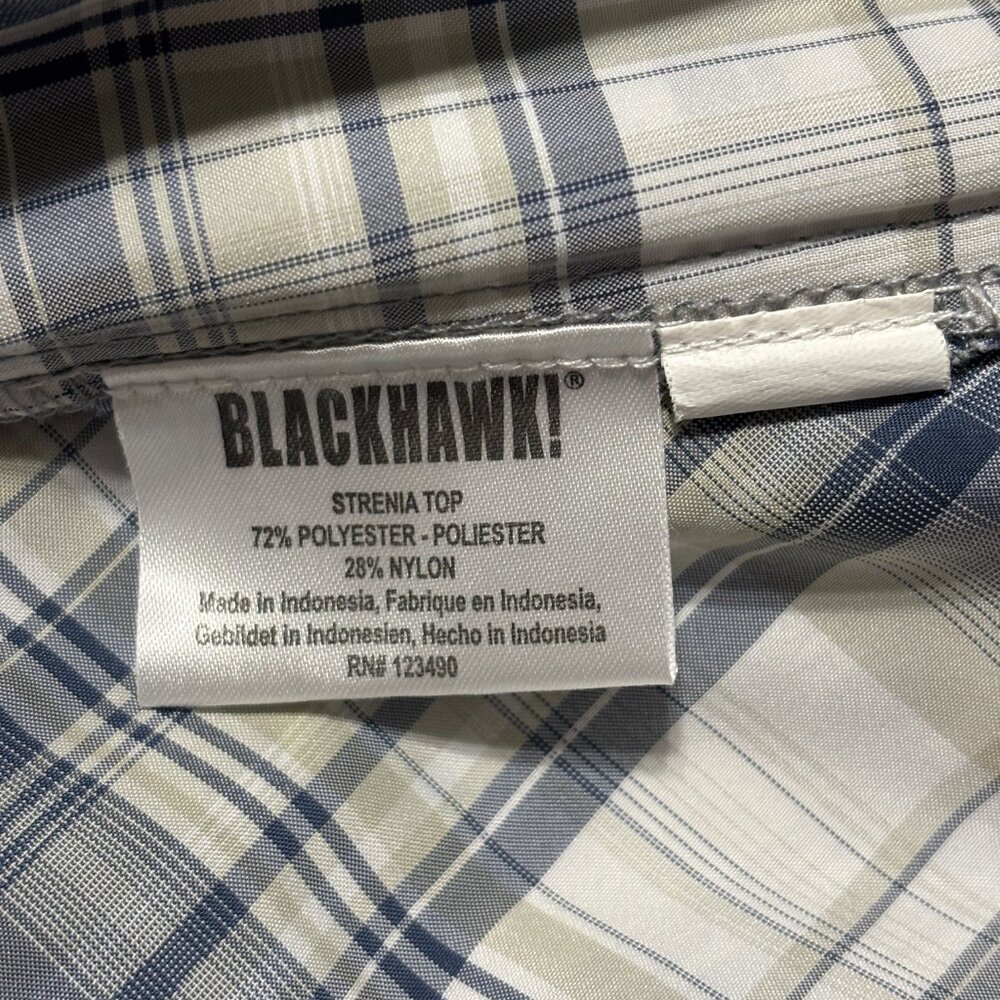 Blackhawk! Strenia Women’s Plaid Tactical Short Sleeve Shirt Zip Pockets Small - Picture 10 of 14